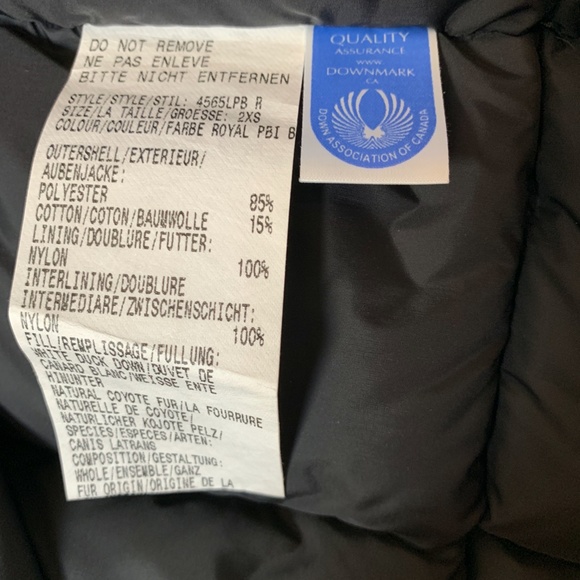 NEW CANADA GOOSE PBI EXPEDITION PARKA! ROYAL BLUE! SIZE XXS! $1345 - Picture 7 of 10